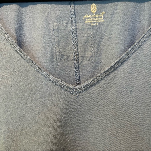 Free People FP Movement Tunic Tee XL Cotton Cornflower Blue - Picture 2 of 6